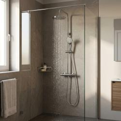 DEMM Shower douchecombinatie thermostaat met regendouche chroom 1208946965